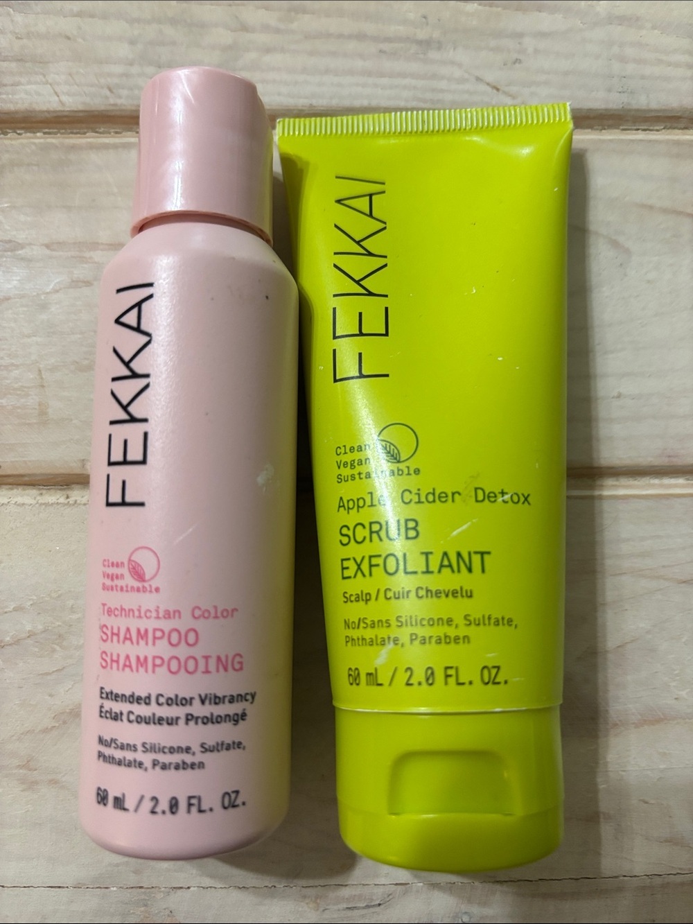 FEKKAI Technician Color Shampoo & Apple Cider Detox Scrub - (49)